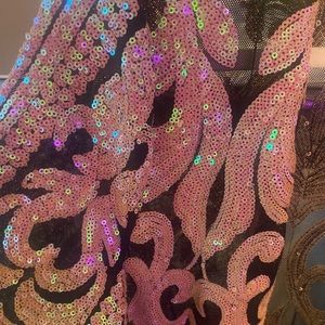 NWT Southern Fried Chics pink sequin duster